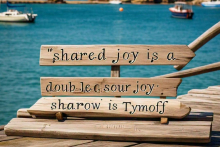 shared joy is a double joy; shared sorrow is tymoff