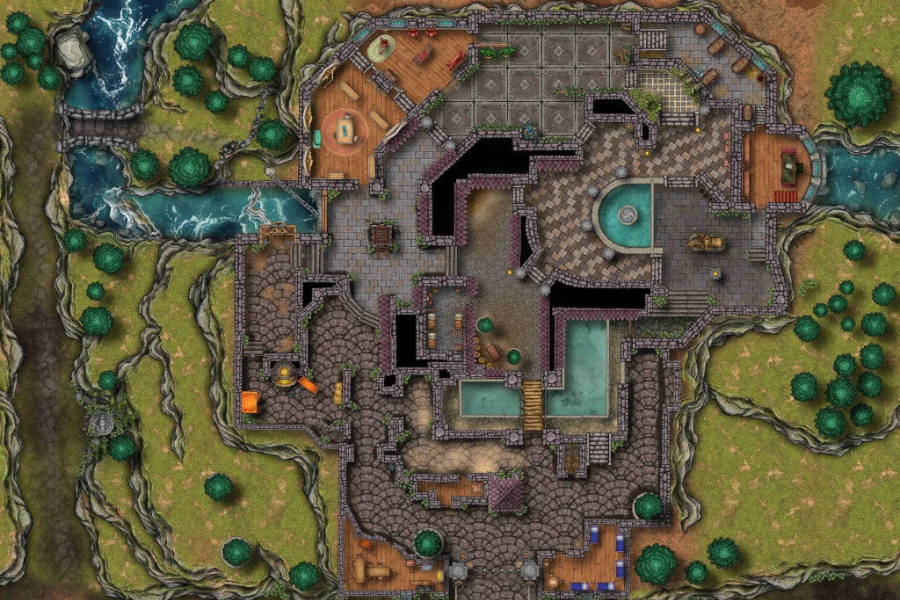 mapas rpg mapa dungeons and dragons palacio